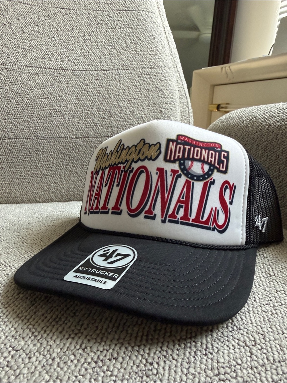 Washington Nationals MLB Creedence Foam Trucker blk/wht/blk